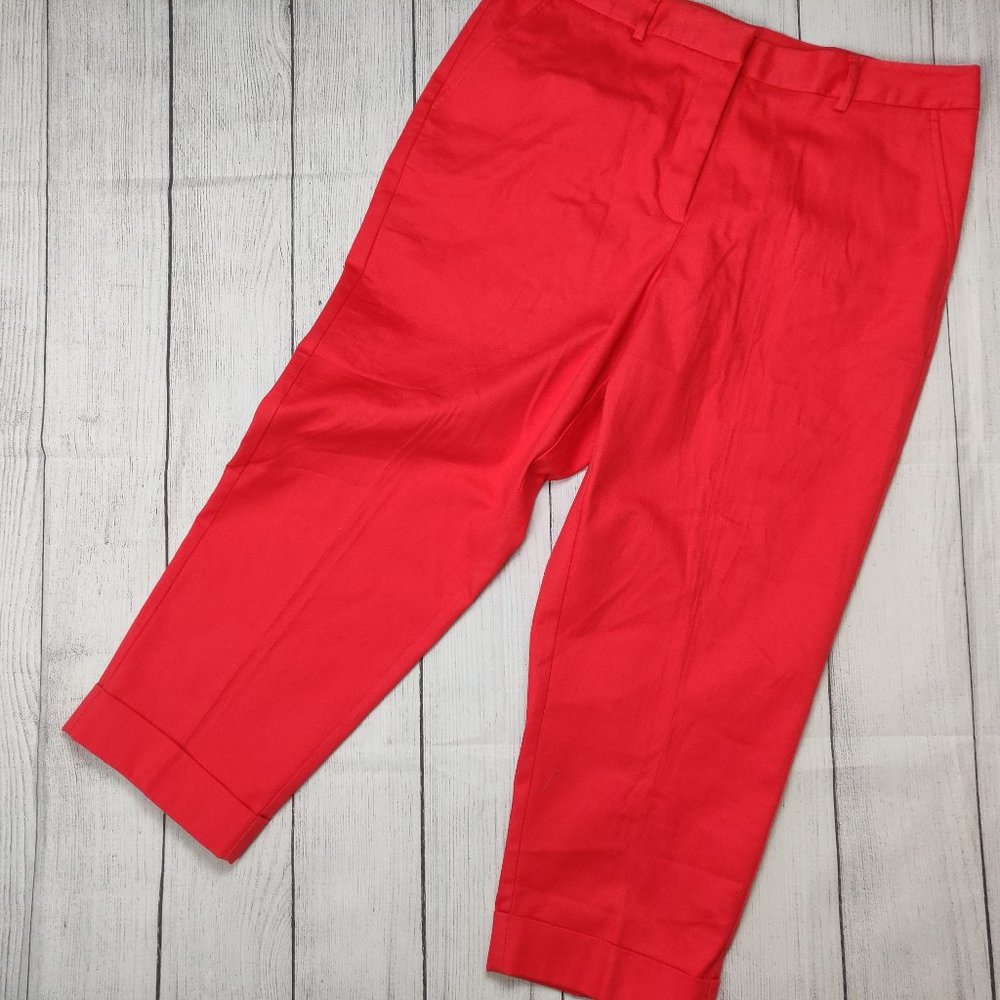 Counterparts Womens Capri Pants Red Size 14